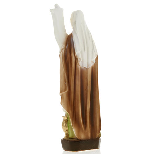 Saint Odile statue in plaster, 20 cm 3