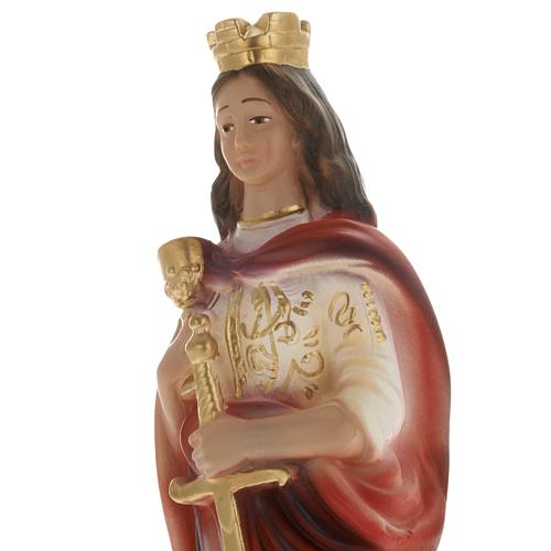 Saint Barbara plaster statue, 20 cm 2