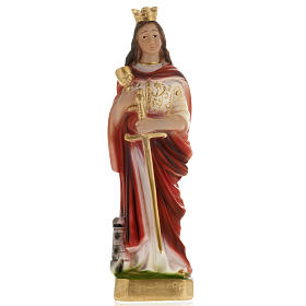 Saint Barbara plaster statue, 20 cm