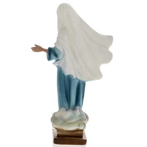 Estatua Nuestra Señora de Medugorje 25 cm. yeso 4