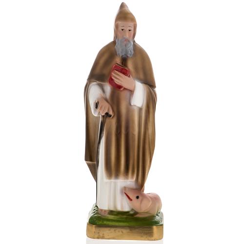 Saint Anthony The Abbot statue in plaster, 25 cm 1