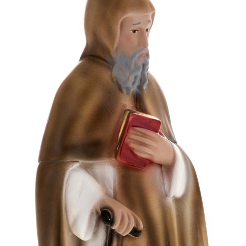 Saint Anthony The Abbot statue in plaster, 25 cm 2