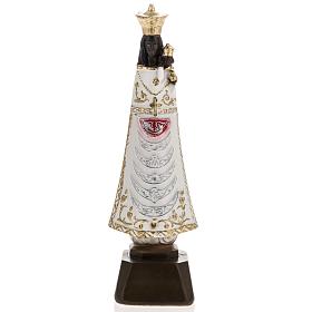 Schwarze Madonna von Loreto 25 cm Gips perlmuttfarben