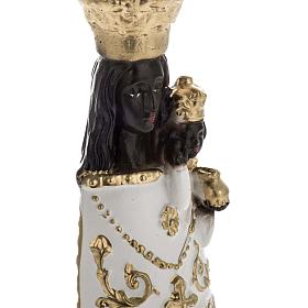 Schwarze Madonna von Loreto 25 cm Gips perlmuttfarben