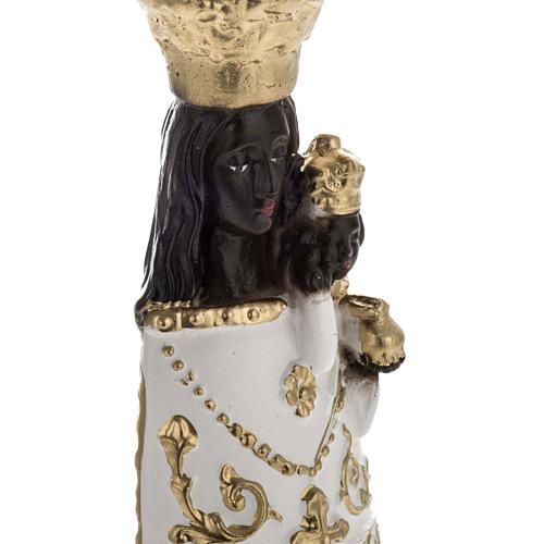Schwarze Madonna von Loreto 25 cm Gips perlmuttfarben 2