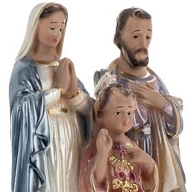 Holy Family statue in plaster, 25 cm