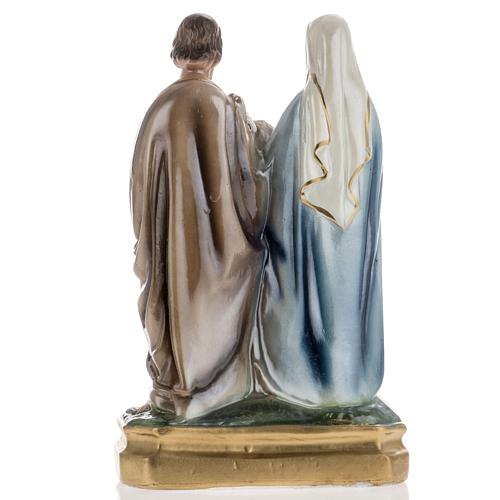 Holy Family statue in plaster, 25 cm 4