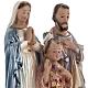 Holy Family statue in plaster, 25 cm s2