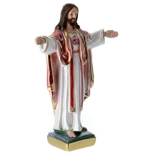 Figurka Święte Serce Jezusa z Montmartre 20 cm, gips wyk. masa perłowa 3