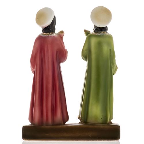 Statue Saints Côme et Damien plâtre 20 cm 4