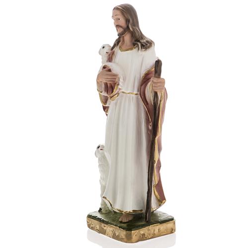 Estatua Jesús el Buen Pastor 30 cm. yeso 5