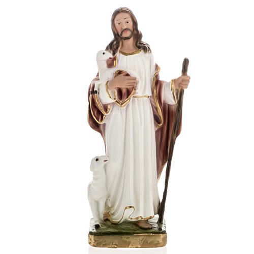 Statue Jésus le bon Berger plâtre 30 cm 1