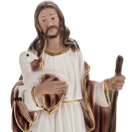 Statue Jésus le bon Berger plâtre 30 cm 2