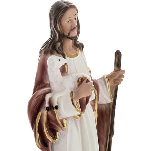 Statue Jésus le bon Berger plâtre 30 cm 3
