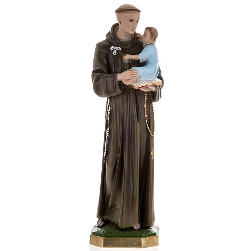 Statue Saint Antoine et enfant plâtre 60 cm 1