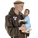 Saint Anthony of Padua statue in plaster, 60 cm s2