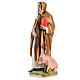 Saint Anthony The Abbot, pearlized plaster statue, 40 cm s2