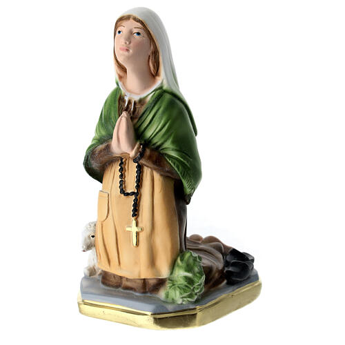 Imagem Santa Bernadette com cordeiro gesso 20 cm 2