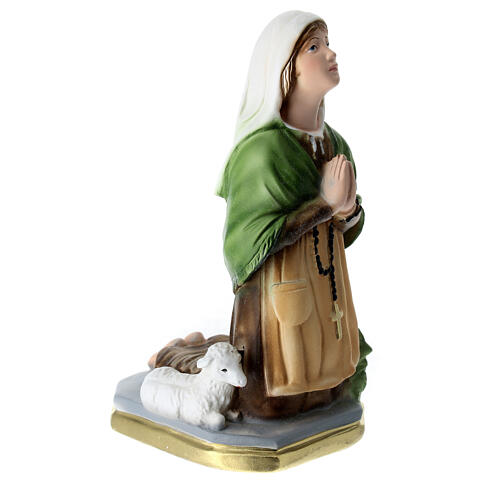 Imagem Santa Bernadette com cordeiro gesso 20 cm 3