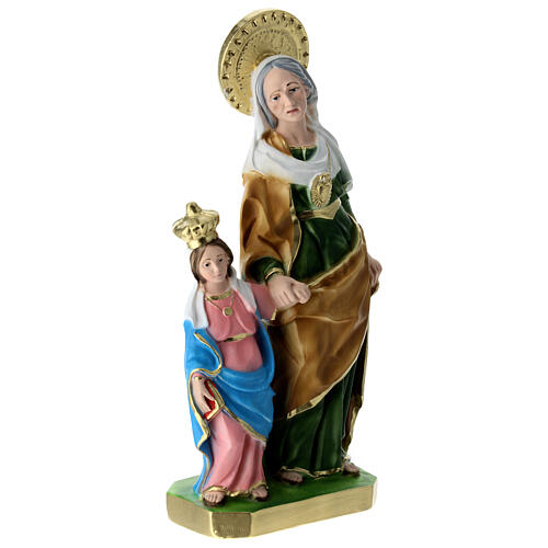 Saint Anne of Caserta statue in plaster, 30 cm 3