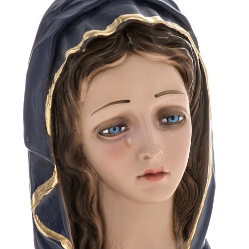 Our Lady of Sorrows statue in plaster, 30 cm 4