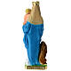 Estatua Virgen del Rosario con león 30 cm. yeso s4
