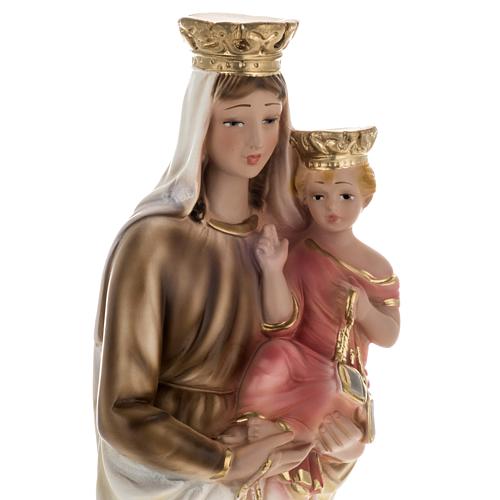 Our Lady of Carmel statue in plaster, 40 cm 2
