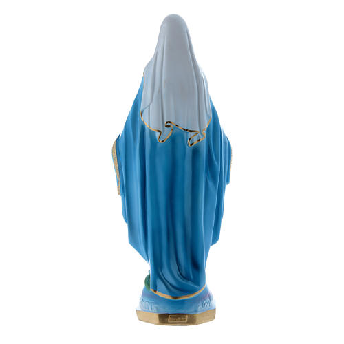 Statua Madonna Miracolosa 40 cm gesso madreperlato 4
