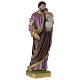 Statua San Giuseppe con bambino 50 cm gesso madreperlato s3