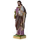 Statua San Giuseppe con bambino 50 cm gesso madreperlato s4