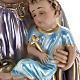 Saint Joseph and Jesus infant, pearlized plaster statue, 60 cm s4