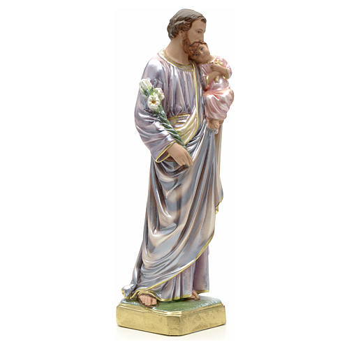 Heiliger Josef mit Kind 50cm aus Gips 11