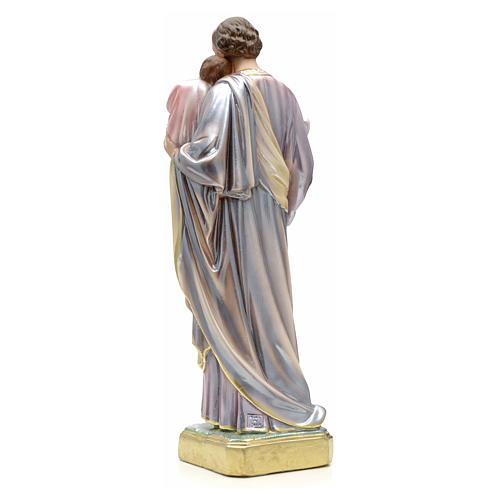 Statue St Joseph et enfant 50 cm plâtre 10
