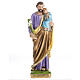 Statue St Joseph et enfant 50 cm plâtre s1