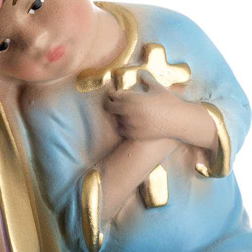 Statua San Giuseppe con bambino 50 cm gesso 4