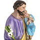 Statua San Giuseppe con bambino 50 cm gesso s3