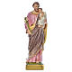 Statua San Giuseppe con bambino 50 cm gesso s12