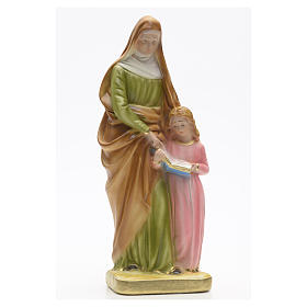 Saint Anne with baby plaster statue 30cm