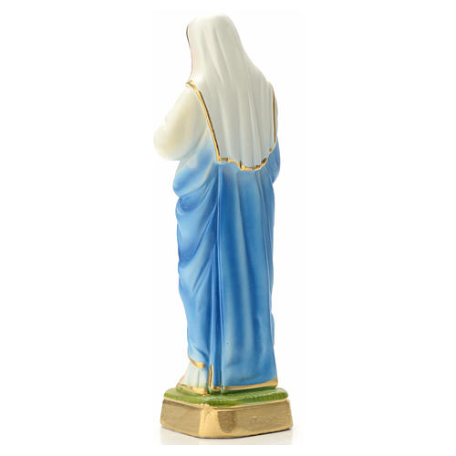 Sacred Heart of Mary statue in plaster, 20 cm 4