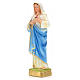 Sacred Heart of Mary statue in plaster, 20 cm s3