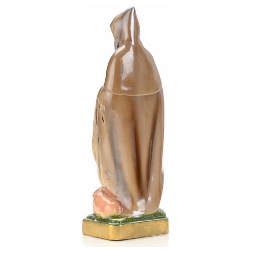 St Antony the Great statue in plaster and pearlized colors, 20 c 4