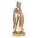 St Antony the Great statue in plaster and pearlized colors, 20 c s2