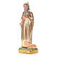 St Antony the Great statue in plaster and pearlized colors, 20 c s3