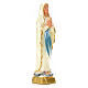 Our Lady of Lourdes statue in plaster and pearlized colors, 20cm s2