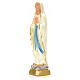 Our Lady of Lourdes statue in plaster and pearlized colors, 20cm s3