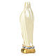 Our Lady of Lourdes statue in plaster and pearlized colors, 20cm s4
