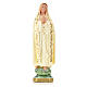Our Lady of Fatima statue in plaster and pearlized colors, 30 c s1