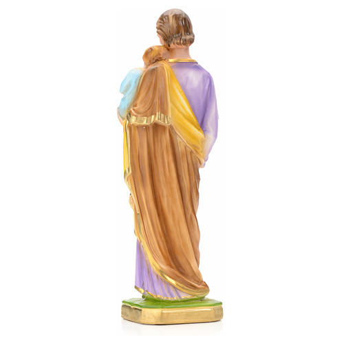 St Joseph and Baby Jesus statue in plaster, 30 cm 4