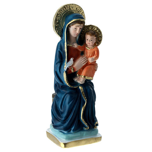 Our Lady of Montenero statue in plaster, 20 cm 3