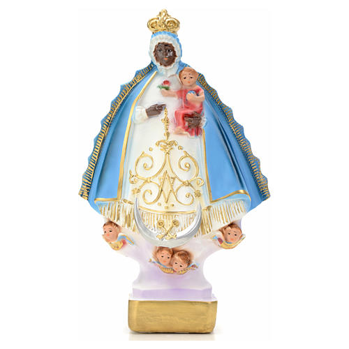 Black Virgin of Regla statue in plaster, 30 cm 1